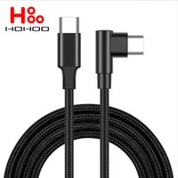 100W 90 Degree Type C Cable to USB C Fast Cahrging PD 4.0 3.0 for Macbook ipad Xiaomi Redmi Huawei OPPO Samsung Fast USB C Cable