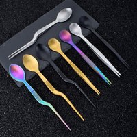 Multi-functional Sauce Spoon 2in1 Design Portable Food Tweezers Stainless Steel Metal Spoon Chopstick Kitchen Utensil