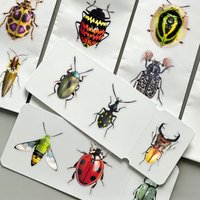 AliExpress NONE 50 Pcs Transparent insect Sticker DIY graffiti phone Luggage Laptop Guitar Bike Skateboard fridge Toy waterpro sticker Decoratio