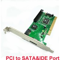 VIA6421 PCI to SATA PATA Hard Disk Converter Adapter PCI to IDE Extend Card for Desktop PC RAID Dual Channel ATA Array Card