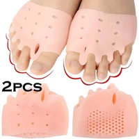 2pcs Gel Insoles Toe Separator Cushion Pad Pain Relief Insoles Finger Toe Valgus Corrector Gel Pads SiliconeForefoot Pads