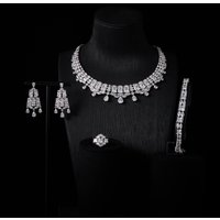 IN JEWELIFE Luxury Necklace Set Bridal Color Zirconia Jewelry Sets for Women Party Charm CZ Crystal Wedding Engagement Accessory