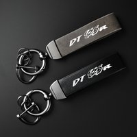 High-Grade leather Motorcycle Keychain Holder Keyring For YAMAHA DT125R DT125RR DT125 R DT 125 Accessories