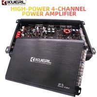 12V Car Audio Modification 80.4 with Bluetooth Connection KUERL Four-channel Four-way Car Amplifier