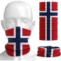Flag Bandana of Norway Balaclava Neck Gaiter for Men Women Headwear Riding Cycling Dust-proof Face Cover Mask Seamless Headscarf