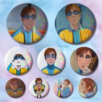 W-Waterboy D-Dispatch Badges 25 32 44 58 75 mm Round Fashion Jewelry Clothes Bag Hat Accessories Badge Lover Gifts