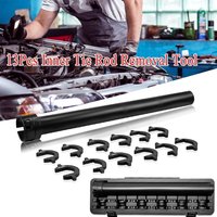 13PC Inner Tie Rod Removal and Installation Tie Rod Tool Kit Set 1/2'' Drive With Case Black