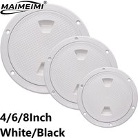 Anti-UV Corrosion Resistant Screw Out Boat Inspection Hatch Cover ABS Deck Plate Round White Round Non-Slip Inspection Hatches