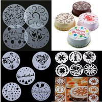 Cake Decorating Stencil Molds Wedding Cake Stencils Cake Templates Spray Floral Cake Mould Baking Tools Dessert Decorating