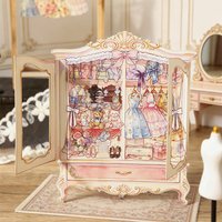 2 style Girl Window Collection Series Landscape Sticker Retro Girl Theme DIY Scrapbooking Journal Collage Decorative Stickers