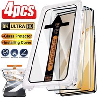 4PCS Curved Full Glue Tempered Glass For Motorola Moto G86 G75 G87 G54 G55 G84 Screen Protector For Motorola Edge 70 60 50 Pro