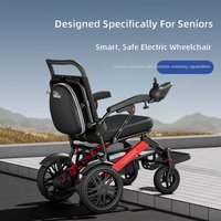 Electric Wheelchair New Intelligent Remote Control Aluminum Alloy Elderly Disabled Foldable Lightweight Travel