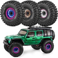 4pcs 135*55mm Metal 2.2 inch Beadlock Wheel Tire for 1/8 1/10 Axial AXP8 SCX10 II III Traxxas TRX4 TRX6 D90 RC4WD MJX RC Crawler