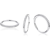 Eternity Full Moissanite Ring 925 Sterling Silver white Round Moissanite Diamond Jewelry gift dating party Quality Ring