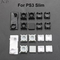 JCD 9 in 1 Full Set Dust Plug Cover Screw Rubber Plug Rubber Feet Cover Set For PS3 slim 2000 3000 Console
