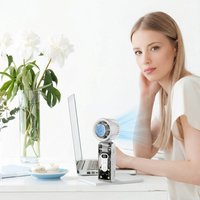 Handheld Fan Electric Hand Fans Ice Compress High-speed Cooling USB Rechargeable Portable LED Digital Display