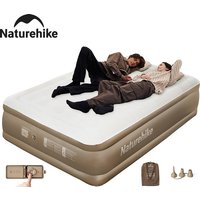 Naturehike 45cm Inflatable Mattress with Built-in Pump 1-3 People Air Mattress for Bed Home Camping Portable Folding Air Mat