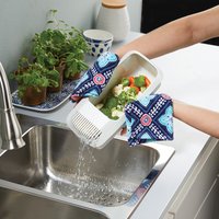 Noodles Pasta Cooker With Strainer Microwave Eco-Friendly Plastic Spaghetti Vegetable Steamer Dishwasher Kitchen Accessories New