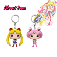 New Anime Keychain Cute Figure Doll Couple Bag Pendant Keyring Car Key Chain Accessories Toy Gift for Men Women Friends