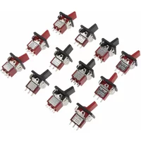 1/5/10Pcs/lot SH T80-R Series Mini Paddle Toggle Switch Square Snap-in Panel Mount 5A/125VAC