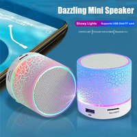 Mini Bluetooth Speaker Wireless Loud Speaker Crack LED SD Card USB Subwoofer Portable MP3 Music Sound Column For Computer Laptop image 4