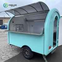China CE Approved Mobile Fast Food Truck Trailer Fully Equipped Food Truck Trailers with Full Kitchen Equipment