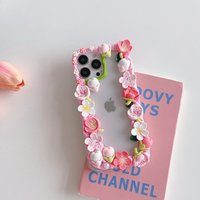 DIY Real Dried Flowers Epoxy manual Case For IPhone 14 Plus 13 12 11 Pro Max Soft Cover Fundas Bumper Transparent Case Shell