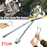 Car Drum Brake Line Spring Pliers, 31cm Long Reach Shoe Return Spring Remover Tool, Workshop Repair Tool for Mechanics