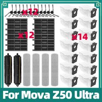 Fit For Mova Z50 Ultra Robot Vacuum Replacement Kits Main Side Brush HEPA Filter Dust Bag Accessories Parts