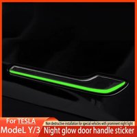 Car Door Handle Stickers Anti-Scratch Luminous for Tesla Model 3/Y Scratch-Resistant Car Stickers Universal car accessories