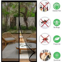 100X210cm Magnetic Fly Screen Door Easy to Install Self-Closing Pet-Friendly Bug Protection Fly Screens for Patio Doors Screen