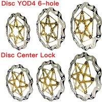 AliExpress garbaruk Bicyle Bike Brake Disc YOD4 6-hole Center Lock 160mm 180mm 203mm / 1.95 mm Bicycle Brake Rotors Road MTB Disc Brakes