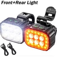 AliExpress OFFBONDAGE Bicycle Front Rear Lights USB Rechargeable Lamp LED Headlight Waterproof Taillight Portable Mountain Road Bicycle Accessories