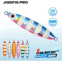 JIGGING PRO Metal Slow Pitch Jig Artificial Fishing Lures 20g 30g 40g 60g Shore Cast Jigging Lure Saltwater Boat Fishing Tackle