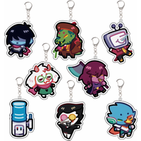 For Deltarune Kris Jevil Susie Lancer Game Peripheral Acrylic Keychain Decoration Pendant Creativity Accessories Festival Gift