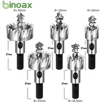5Pcs Hartmetall Spitze HSS Bohrer Loch Sah Set Edelstahl Metall Legierung 16/18.5/20/25/30mm Holzbearbeitung Werkzeuge