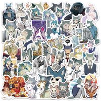 54PCS Beastars Stickers Legoshi Graffiti Stickers DIY Diary Phone Case Handmade Scrapbook Aesthetic Stickers