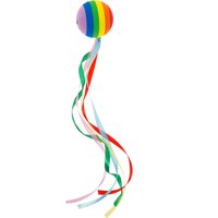 Car Antenna Decoration Roof Ribbon Topper Auto Ball Rainbow Vehicle Ornament Cartoon Car Accessory Easy Install Durability
