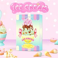 3 in 1 Perfume Set for Women 10ml*3 Sweet Fresh Fragrance Coffee Popcorn Cookie Scent Cute Ice Cream Packaging Portable Travel P
