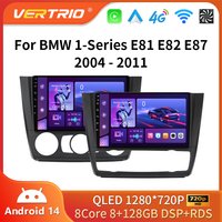 Android 16 For BMW 1-Series 1 Series E87 E81 E82 E88 2004-2011 Android Auto Wireless Carplay Navigation GPS Multimedia Player 4G