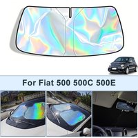 Foldable Front Windshield Sun Shade For Fiat 500 500C 500E UV Reflective Sun Protection Cover Car Interior Accessories