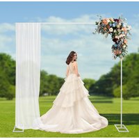 Wedding Arch Stand, 2.4 x 2.4 m Metal Decoration,Metal Balloon Arch, Metal Frame for Wedding Arch,Garden Party Arch,Wedding Arch