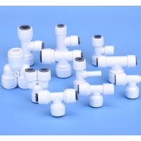 T-Type Tee RO Water Fitting Male Female Thread Quick Connection 1/4 3/8 Hose Pipe Connector Water Filter Reverse Osmosis Parts