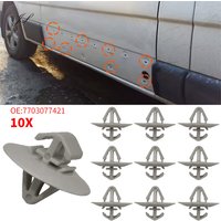 10Pcs Car Door Moulding Trim Clips Fasteners Clip 7703077421 For Opel For Renault Duster Megane 2 Trafic Kangoo Sport Vauxhall