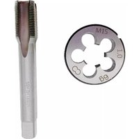 Tap And Die M15 X 1 Tap And Die Set RH Right Hand M15 X 1mm Metric Thread Tap Die M15x1 Tap HSS (M2) Right Hand Direction