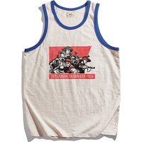 Chinese Style Vest For Men Summer New Vintage Fashion Sleeveless Patchwork Cartoon Printing Slub Cotton High Quality Casual Tank