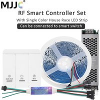 Fließendes Wasser, fließendes LED-Streifenlicht, 24 V DC, WS2811 IC-Bandlampe, Jagdeffekt, Pferderennen, flexibles Bandschalter-Controller-Set