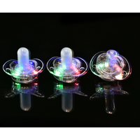 Creativity Night Light Led Pacifier Party Rave Soft Light Up Toys Toy Flashing Led Glowing Whistle Necklace Nipple
