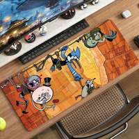 Cartoon R-Regular Show Mouse Pad Non-slip Rubber Computer Mat Gamer Balance Decoracion Deskmat Laptop Office Large