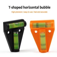 1pc T-Type Spirit Level Plastic Measuring Vertical & Horizontal Adjuster Scope Triangle Level Measuring Kit for CaravanCamper